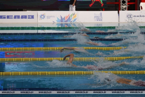 На базе Дворца водных видов спорта в Бресте завершились состязания по плаванию в рамках II Игр стран СНГ На базе Дворца водных видов спорта в Бресте завершились состязания по плаванию в рамках II Игр стран СНГ