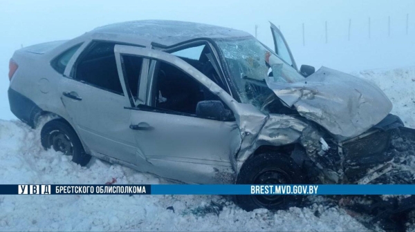 Лобовое ДТП произошло на Брестчине