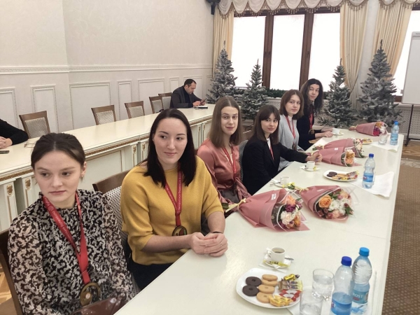 В брестском горисполкоме чествовали женскую волейбольную команду «Прибужье» В брестском горисполкоме чествовали женскую волейбольную команду «Прибужье»