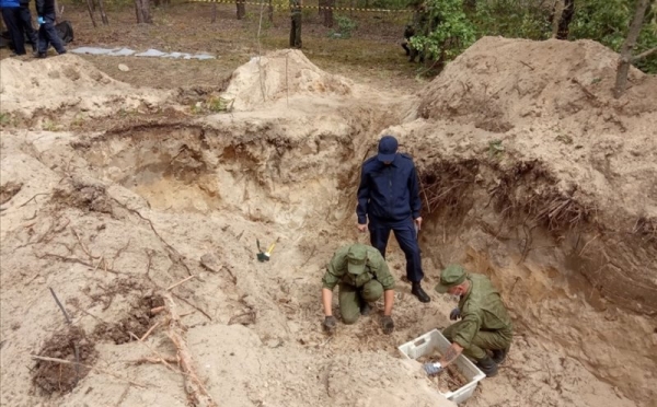 Останки 26 расстрелянных жителей в период ВОВ нашли во время раскопок в Брестской области Останки 26 расстрелянных жителей в период ВОВ нашли во время раскопок в Брестской области