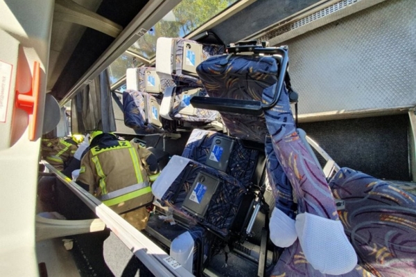 В Польше перевернулся автобус из Беларуси В Польше перевернулся автобус из Беларуси