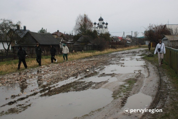 В Ивацевичах кто-то подсыпал дорогу - всё вывезли «до последнего кусочка кирпичика» В Ивацевичах кто-то подсыпал дорогу - всё вывезли «до последнего кусочка кирпичика»