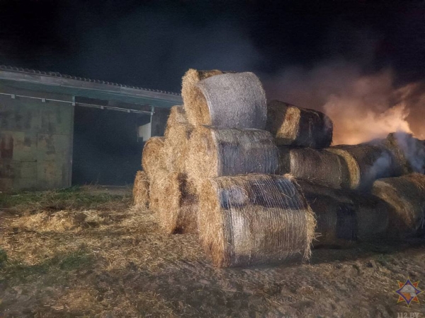 В Пружанском районе горела солома В Пружанском районе горела солома