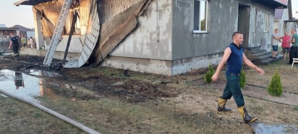 В Брестском районе горел жилой дом В Брестском районе горел жилой дом