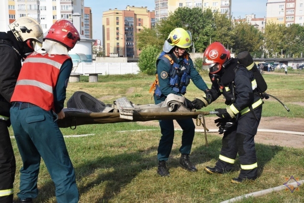В Бресте прошли учения на железнодорожном транспорте